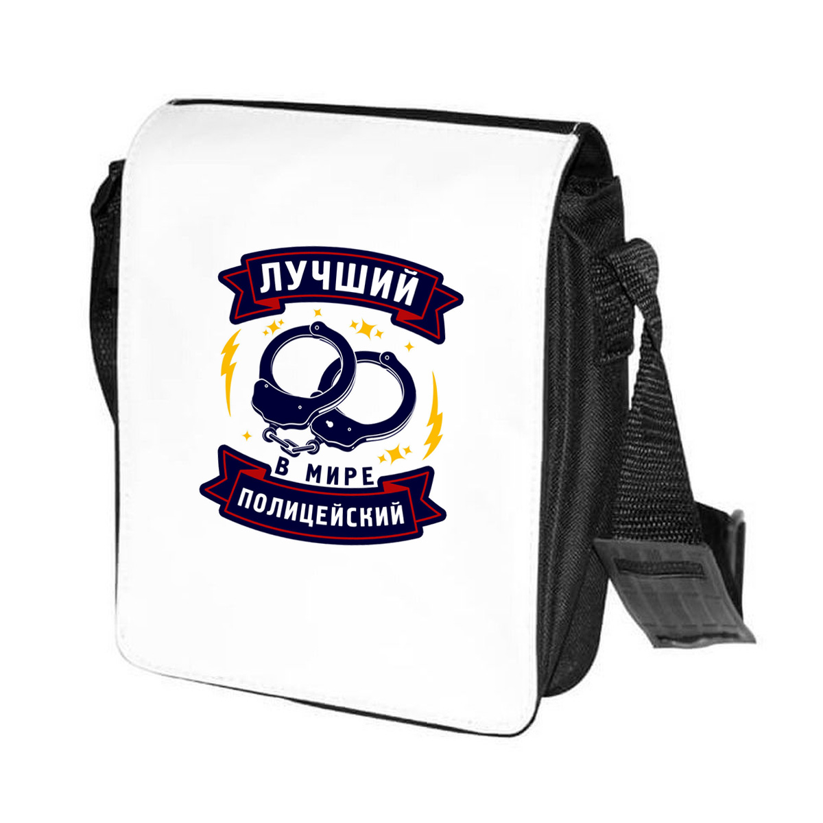 

Сумка унисекс CoolPodarok CN04910 черно-белый, Черный;белый, CN04910
