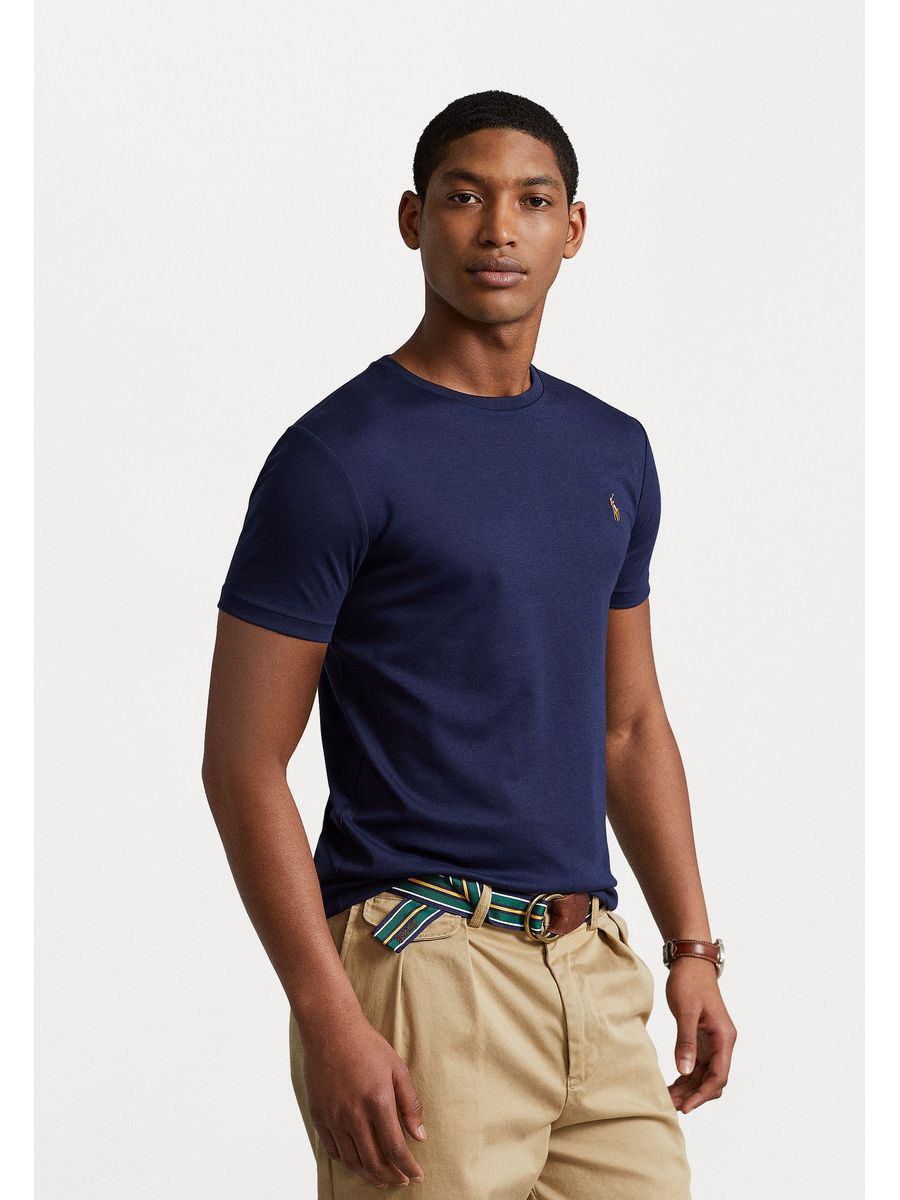 

Футболка мужская Polo Ralph Lauren PO222O05W синяя L, Синий, PO222O05W