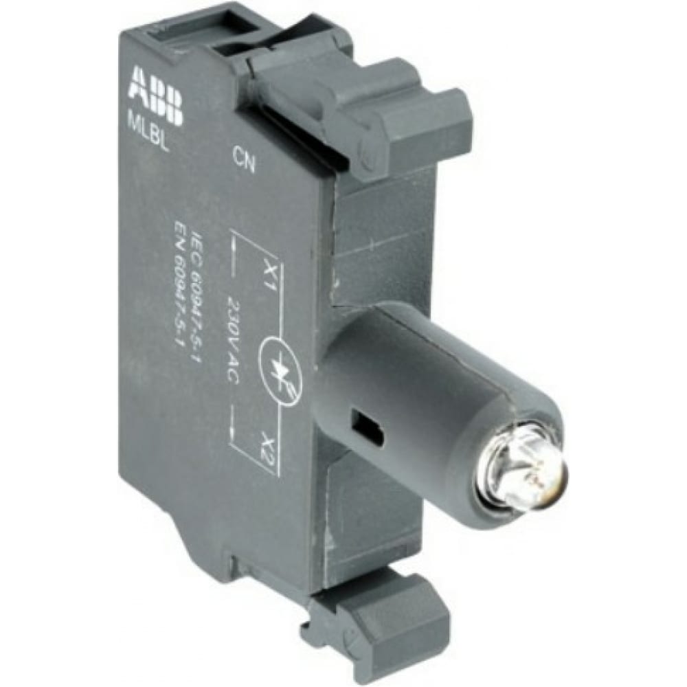 

ABB Патрон MLBL-07R со встроенным светодиодом красный 230В AC 1SFA611621R1071