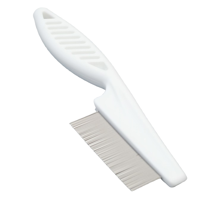 Расчёска Пижон с частыми зубьями, 18 см, пластиковая ручка, белая
