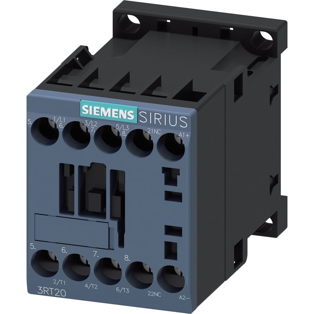 фото Siemens контактор, 3 пол ac-3, 7.5квт/400в, блок-контакт 1нз 3rt20181bb42