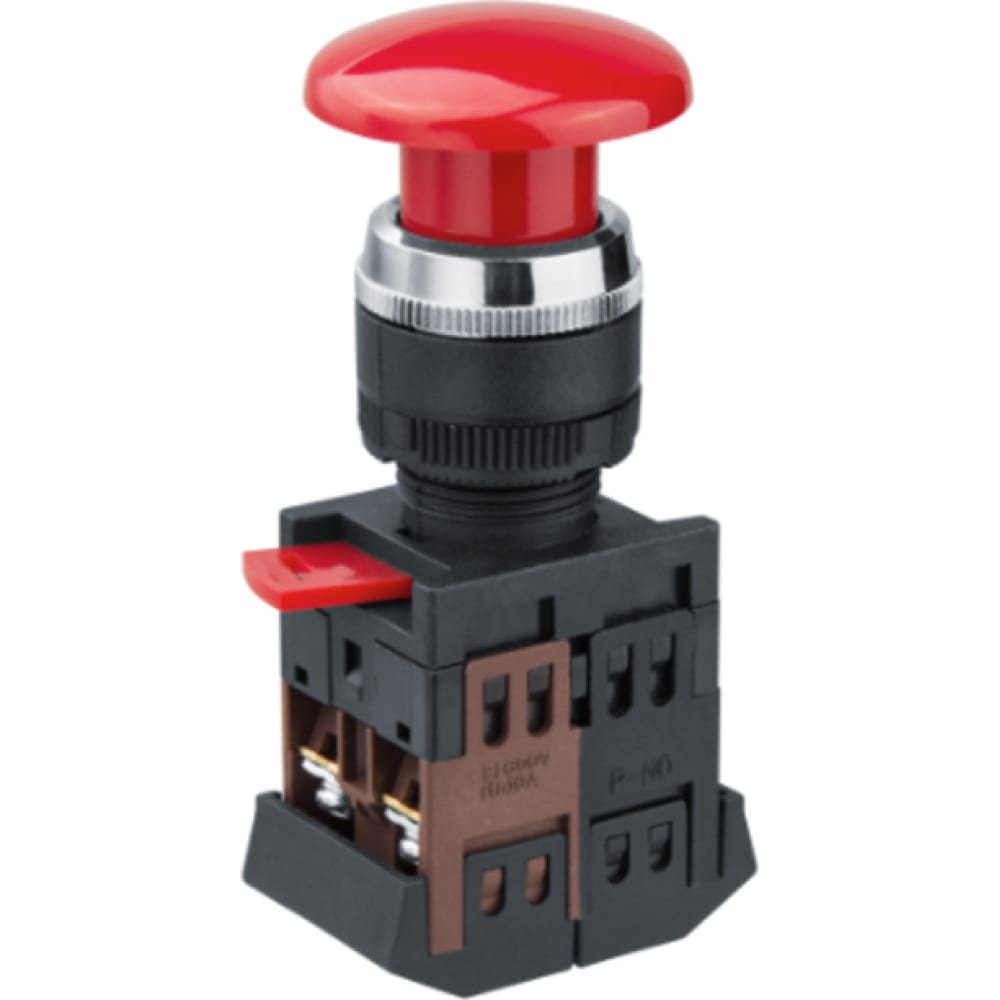 

Navigator Кнопка 82 813 NBI-B-05 Грибок d22мм NO+NC 82813, Черный