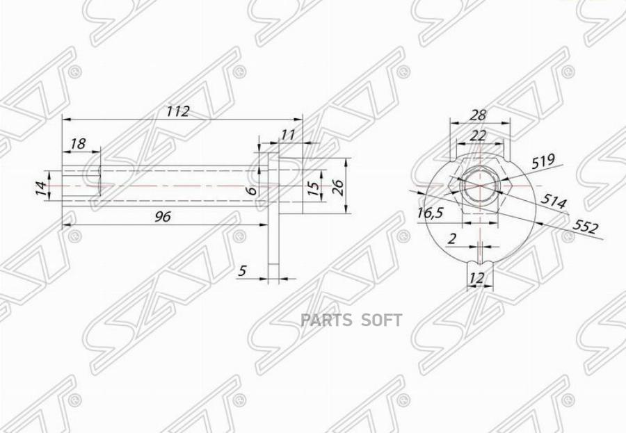 

SAT ST4840960020 Эксцентрик нижнего рычага TOYOTA 4RUNNER/FJ CRUISER/HILUX SURF/LAND CRUIS