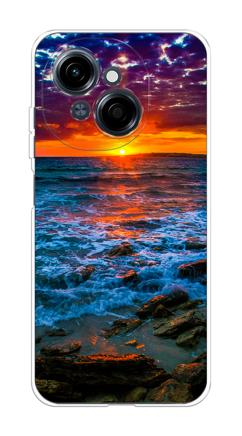 

Чехол на Tecno Spark Go 1/Pop 9 "Закат 1", Оранжевый;синий, 309450-1