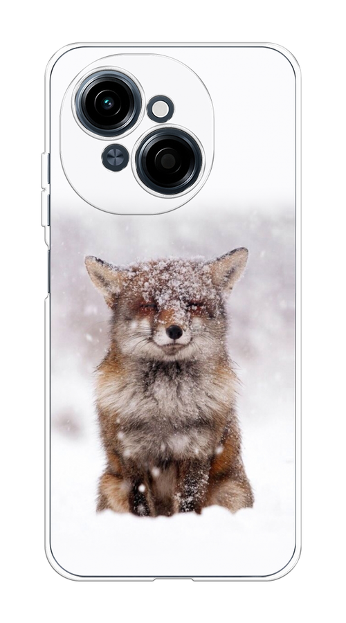 

Чехол на Tecno Spark Go 1/Pop 9 "Зимняя лиса", Белый;серый;коричневый, 309450-1