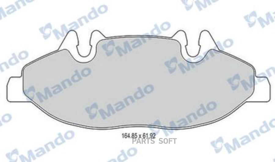 

MANDO MBF015208 ТОРМОЗНЫЕ КОЛОДКИ