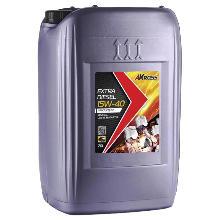 

Моторное масло AKross 15W-40 Extra Diesel СF/CD/SF 20 л дизель