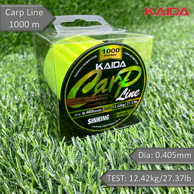 Леска тонущая монофильная карповая KAIDA Carp Line 1000м 0.405mm