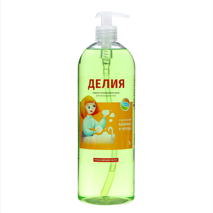 

Мыло жидкое NoBrand Делия с помпой 1 л