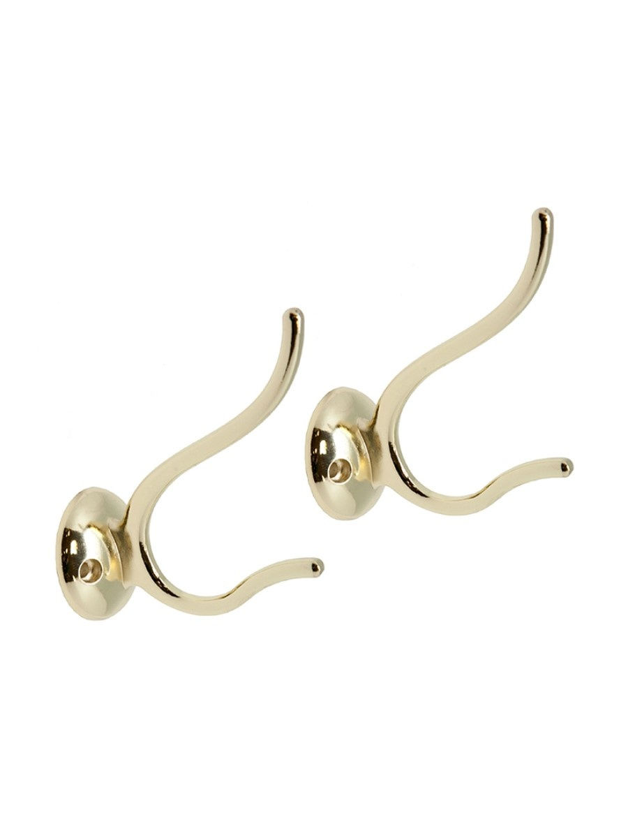 

Комплект крючков 2 шт KERRON KR 0190 OT латунь, Золотистый, KR 0190