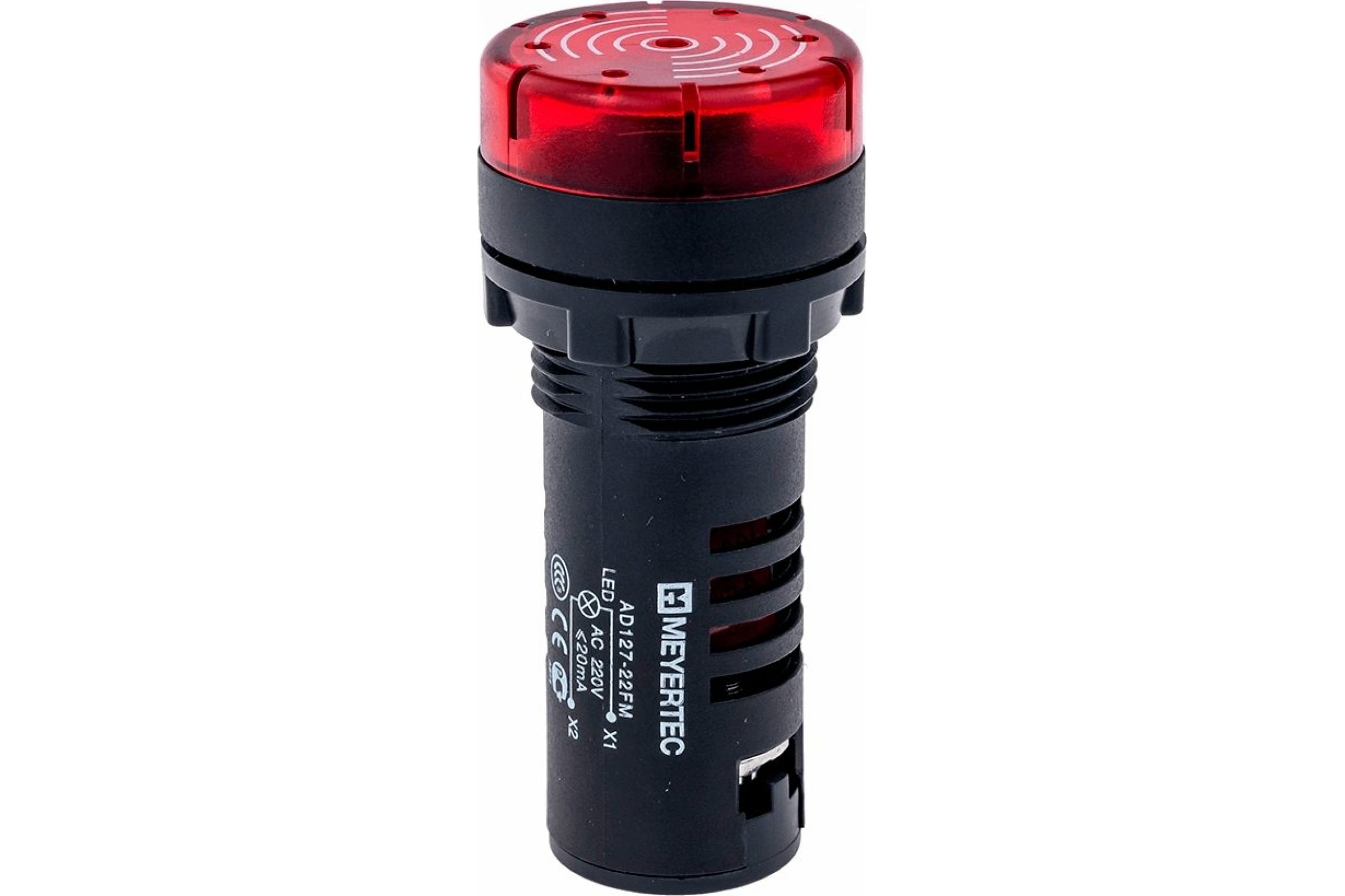 

MEYERTEC Звонок с подсветкой, 80дБ, красный 24V AC/ DC MT22-SM24 арт. 00000079282