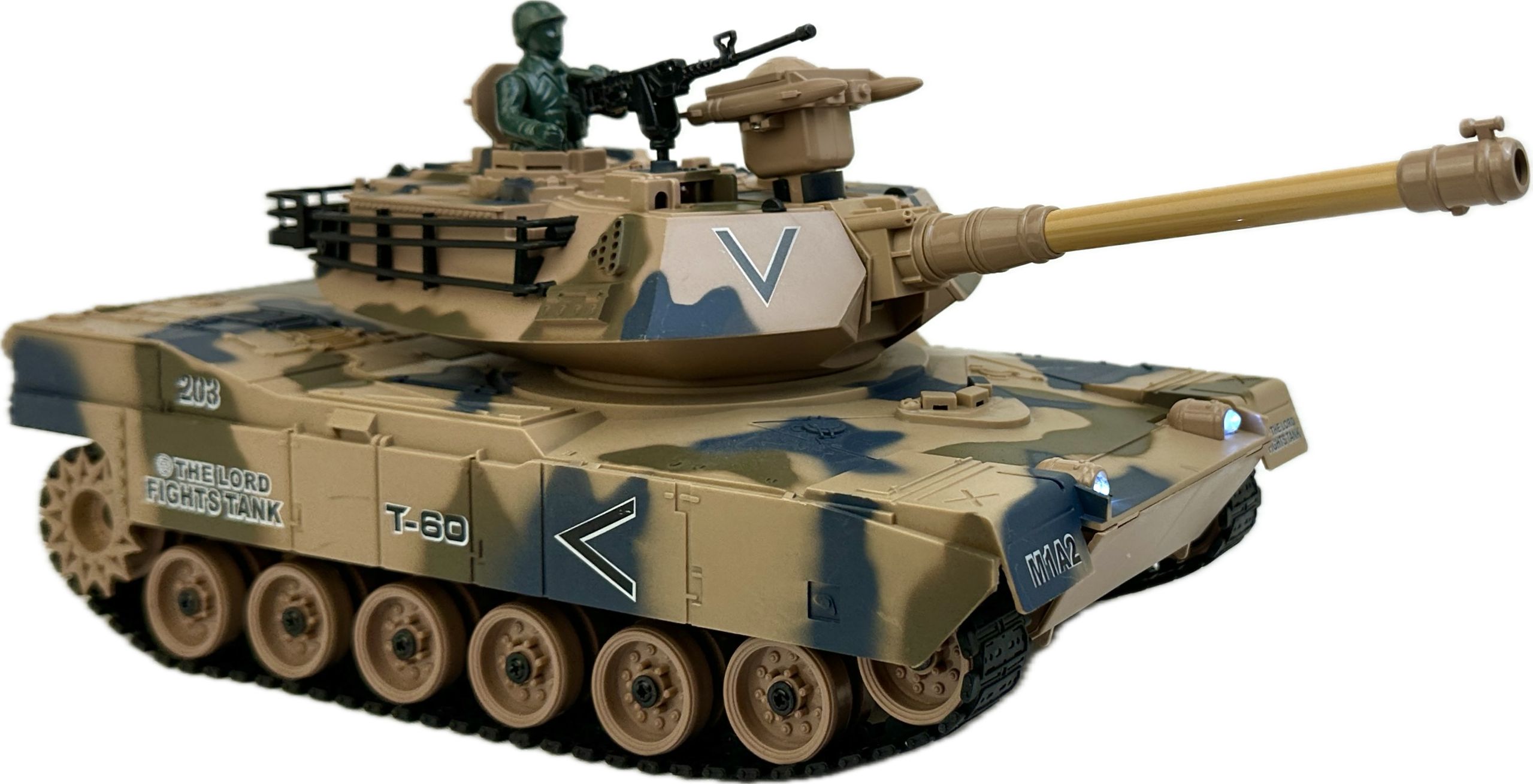 Радиоуправляемый гусеничный боевой танк Play Smart Military 1 16