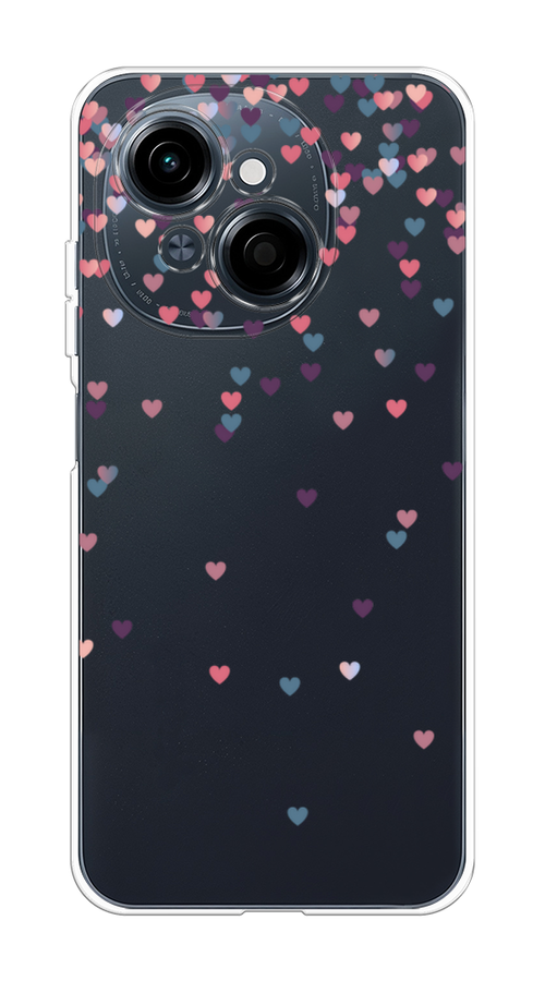 

Чехол на Tecno Spark Go 1/Pop 9 "Посыпка сердечки", Розовый;фиолетовый, 309450-1