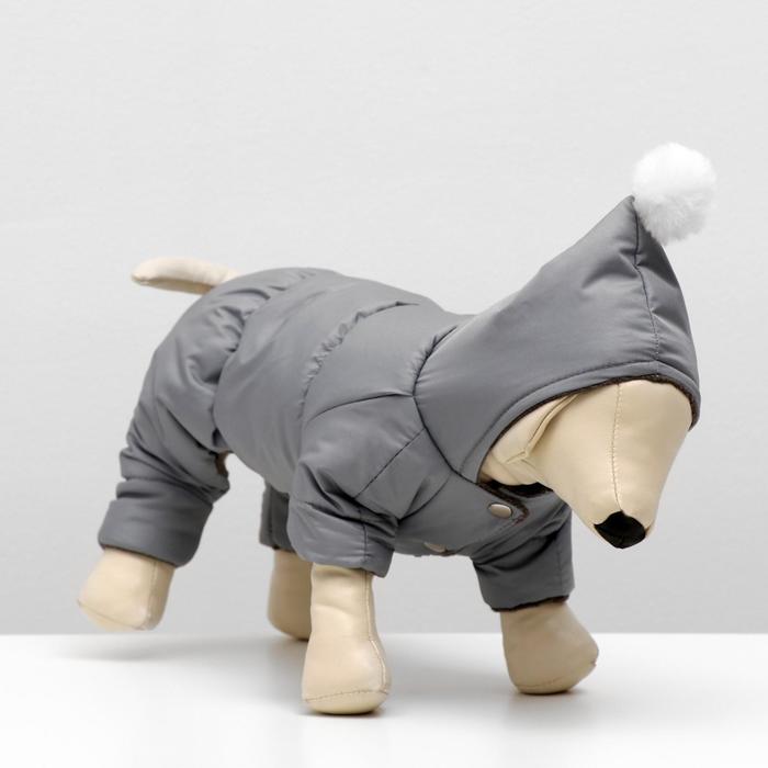 

Комбинезон для животных зимний флис 2XL (ДС 34-36, ОШ 34-36, ОГ 44-48 см) серый