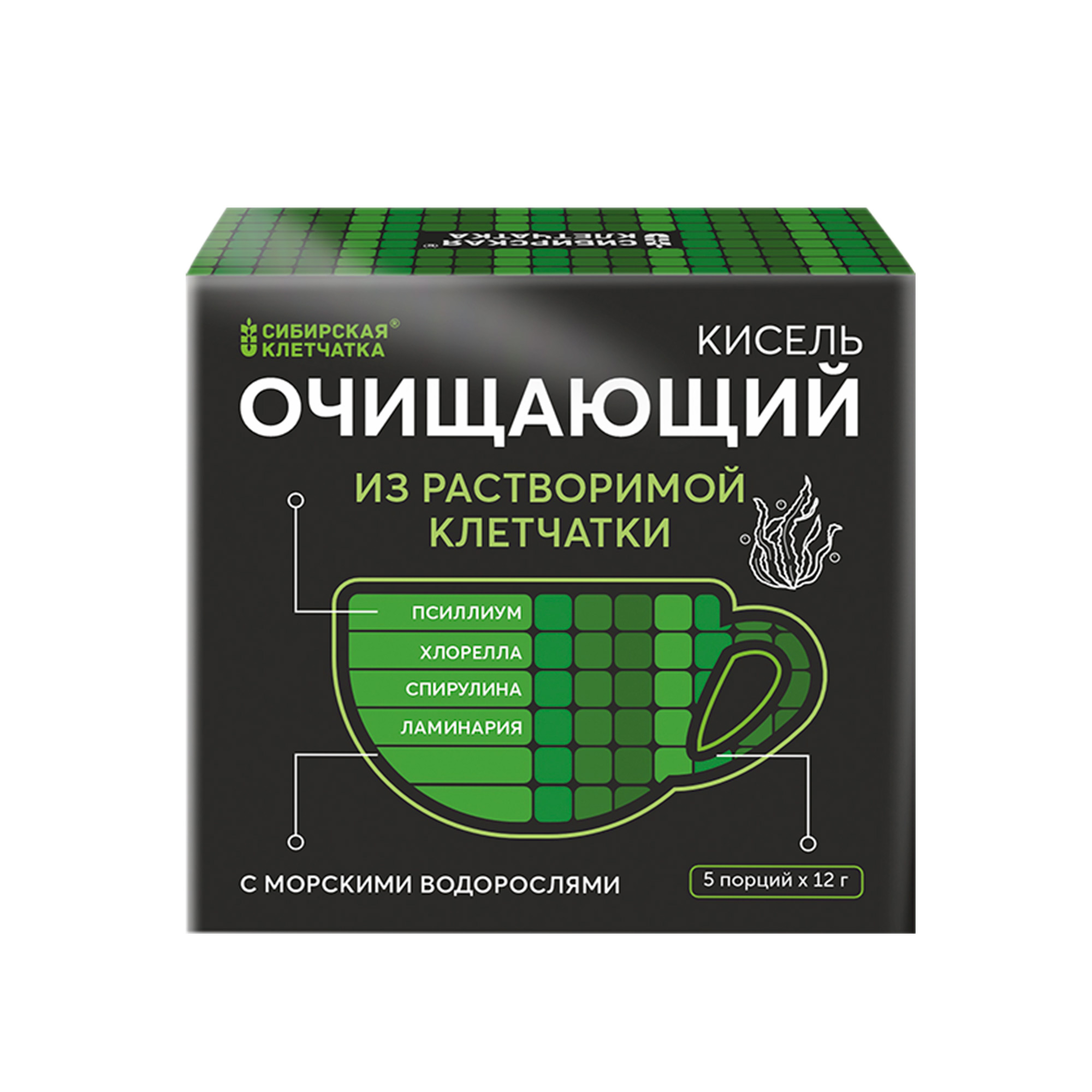 

Кисель Сибирская клетчатка Очищающий, 60 г