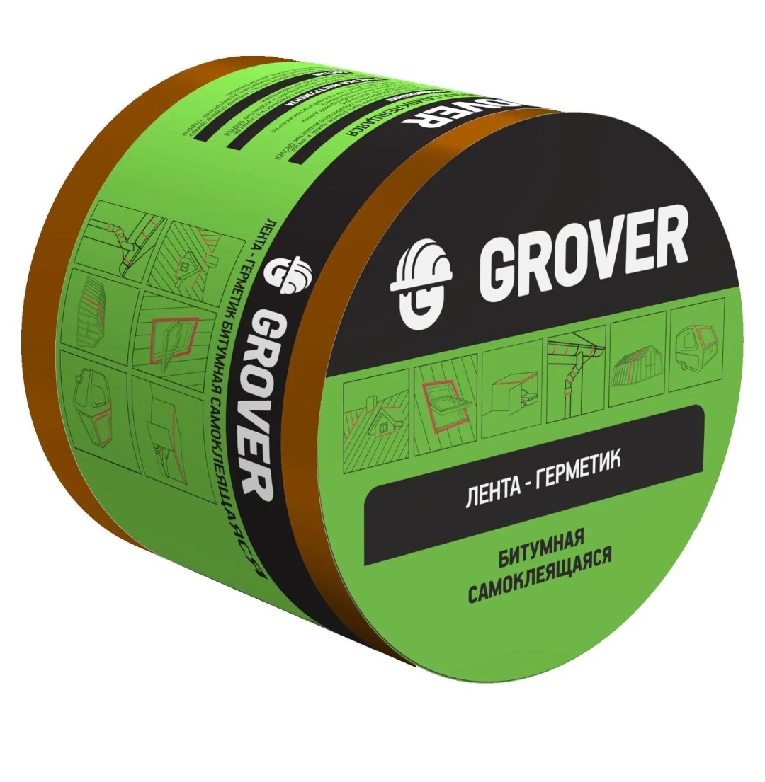 Лента-герметик Grover GRH732 10х0,1 м, коричневая антикор для днища кузова liqui moly