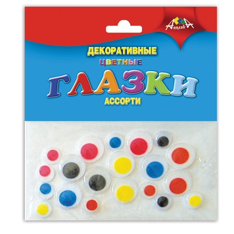 

Материалы для творчества АППЛИКА "Глазки декоративные", 660389