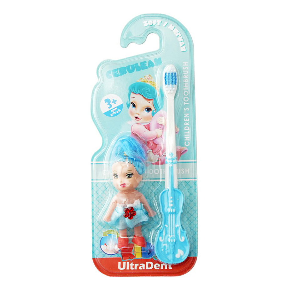 

Зубная щетка детская UltraDent Kids с игрушкой мягкая в ассортименте, Разноцветный