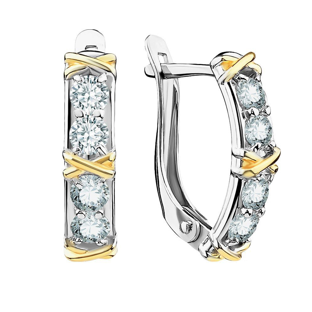 

Серьги из серебра TEO MAORI 92211320264gp-a, циркон, 92211320264gp-a