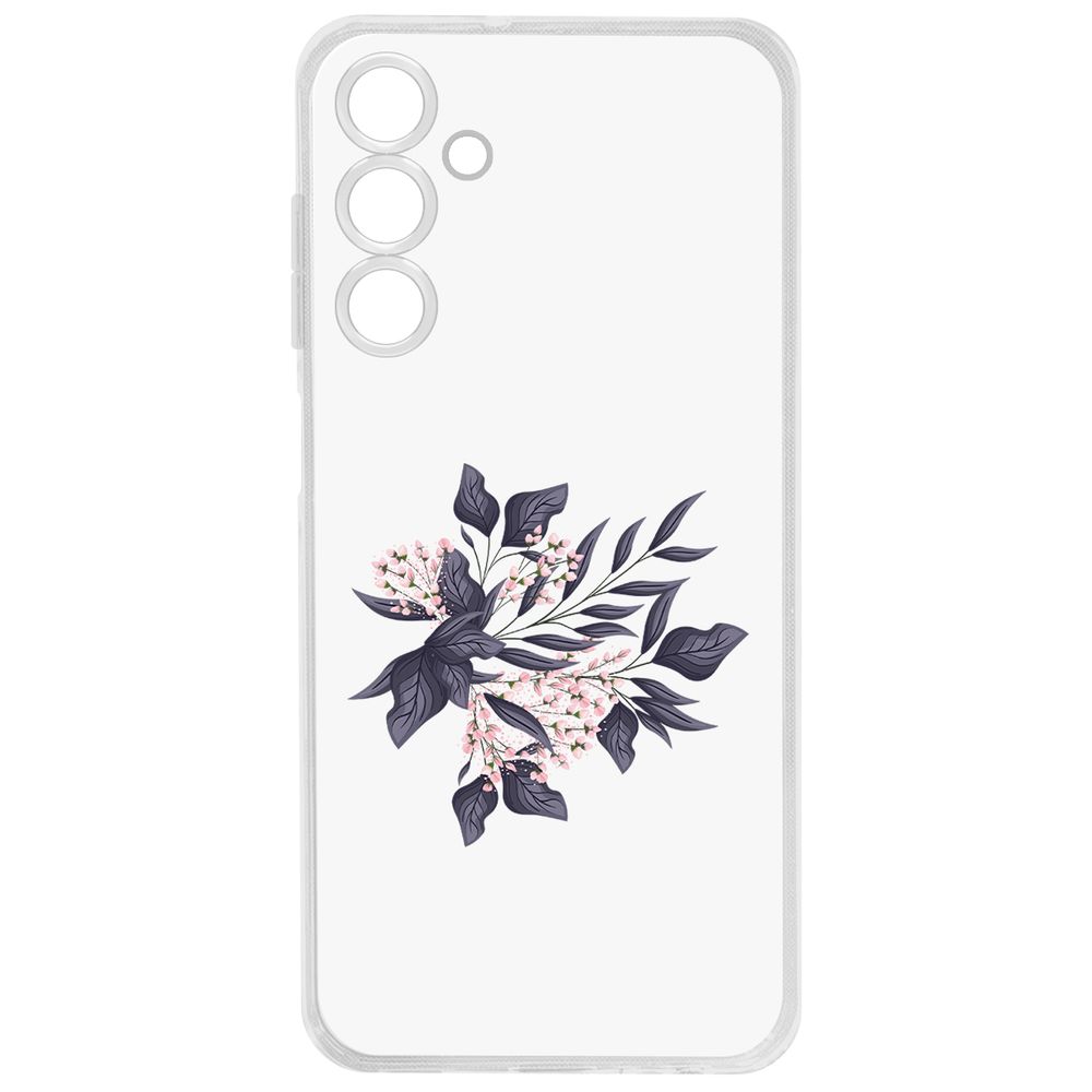

Чехол-накладка Krutoff Clear Case Розовые бутоны для Samsung Galaxy A25 5G (A256), Прозрачный