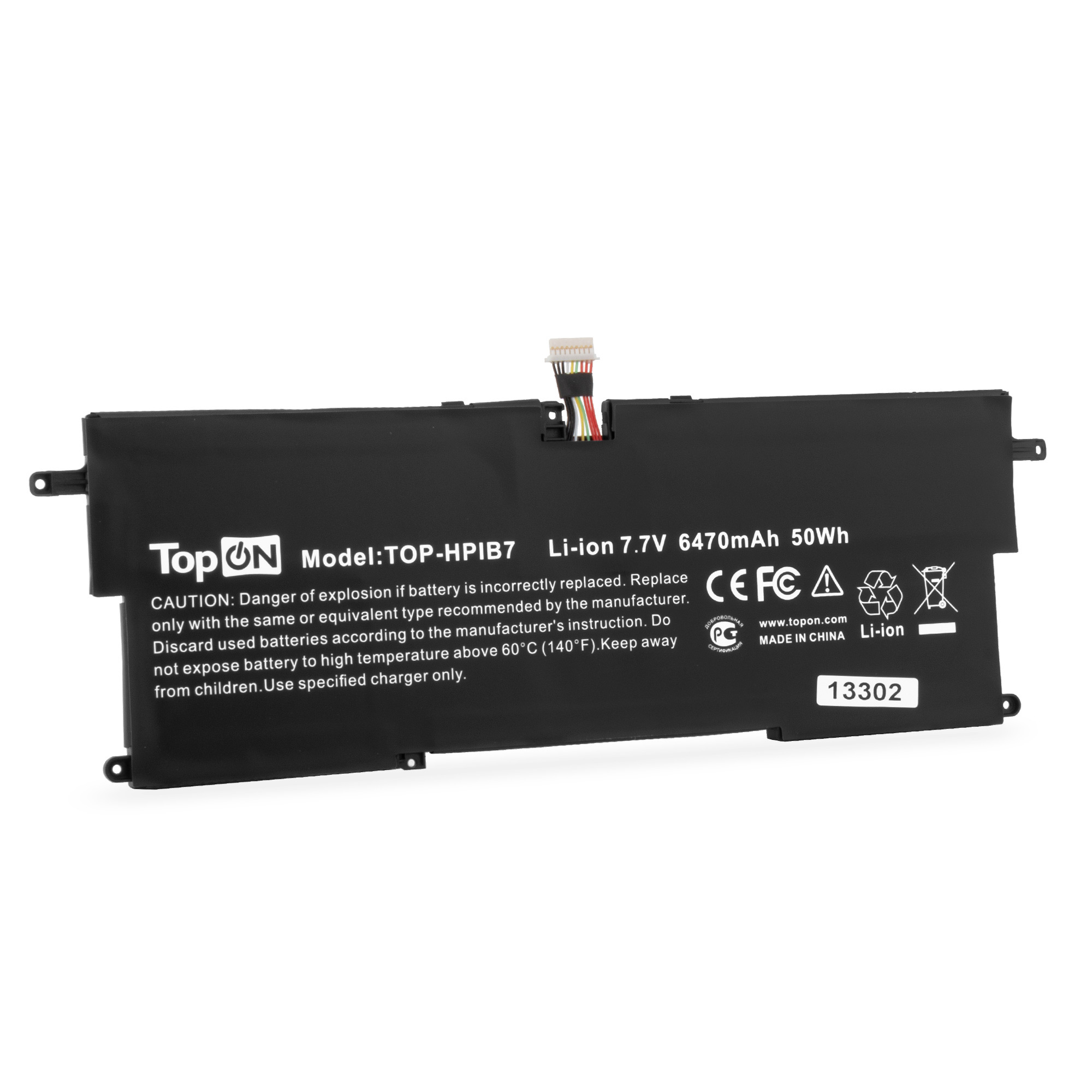 

Аккумулятор для ноутбука TopON TOP-HPIB7 6740 мАч 7.7В (TOP-HPIB7), TOP-HPIB7