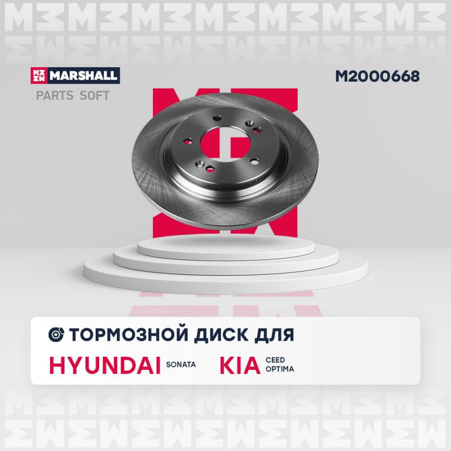 

Тормозной диск задн. Hyundai Sonata VII 14-; Kia Cee'd III 18- / Optima III, IV 10-