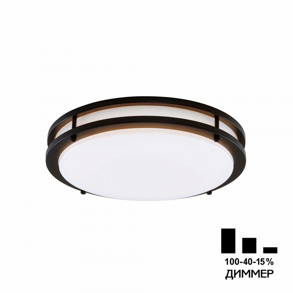 фото Cl709325n бостон кофе накладной светильник led 32w*4000k citilux