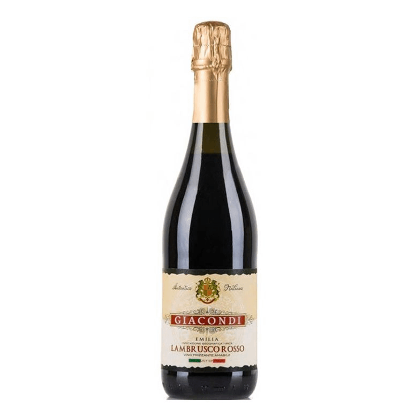 

Вино игристое Giacondi Lambrusco Rosso Emilia IGT красное полусладкое 750 мл Италия