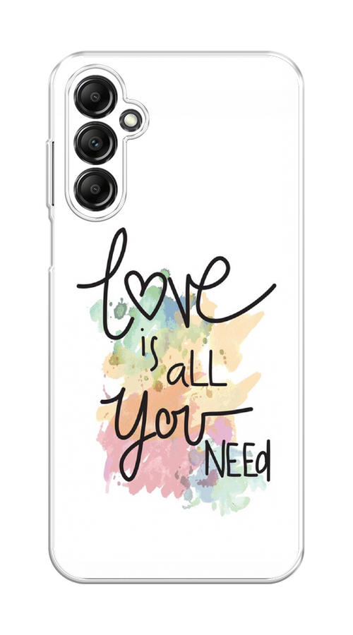 

Чехол на Samsung Galaxy A15 "Love is all you need", Белый;черный;зеленый, 2108950-1