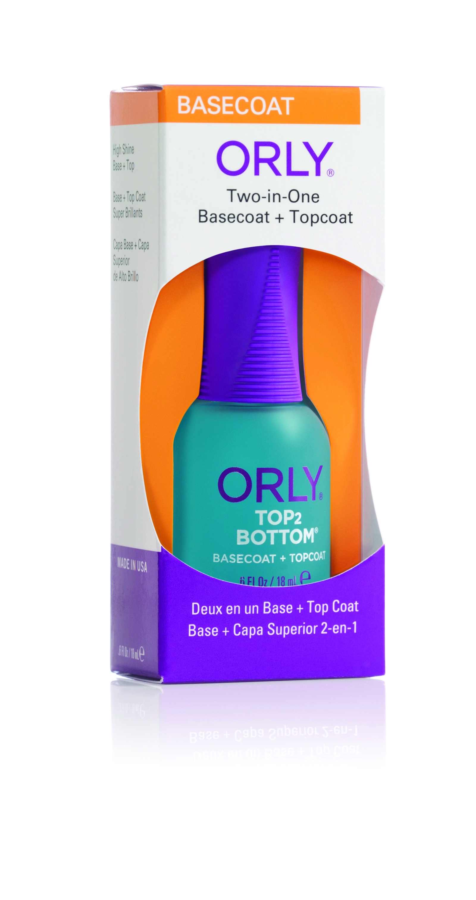 Базовое и топовое покрытие ORLY Top 2 Bottom 18 мл эластичное покрытие orly epix flexible color window shopping 18мл