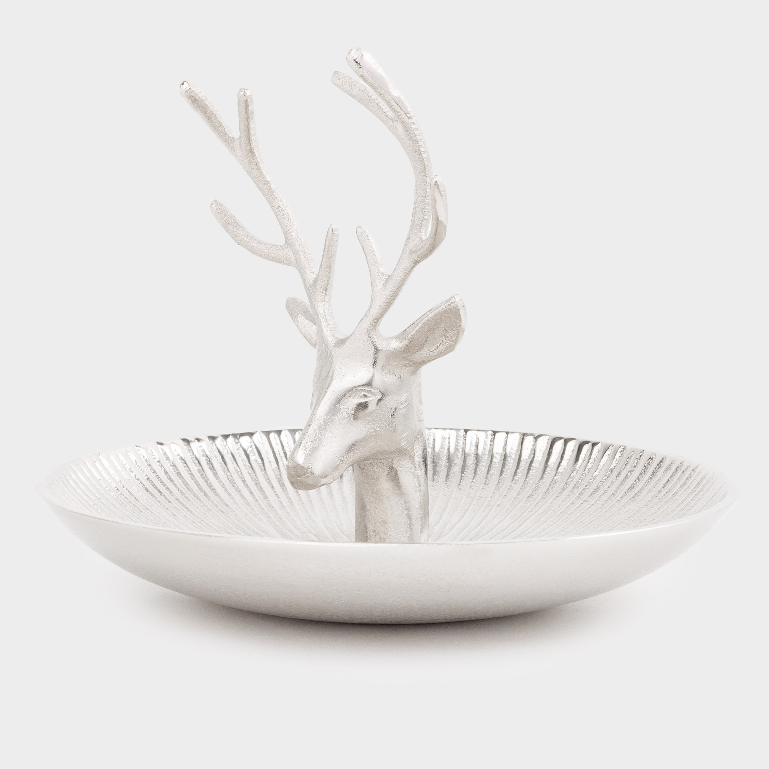 

Блюдо декоративное, 20х15 см, металл, серебристое, Олень, Arctic deer