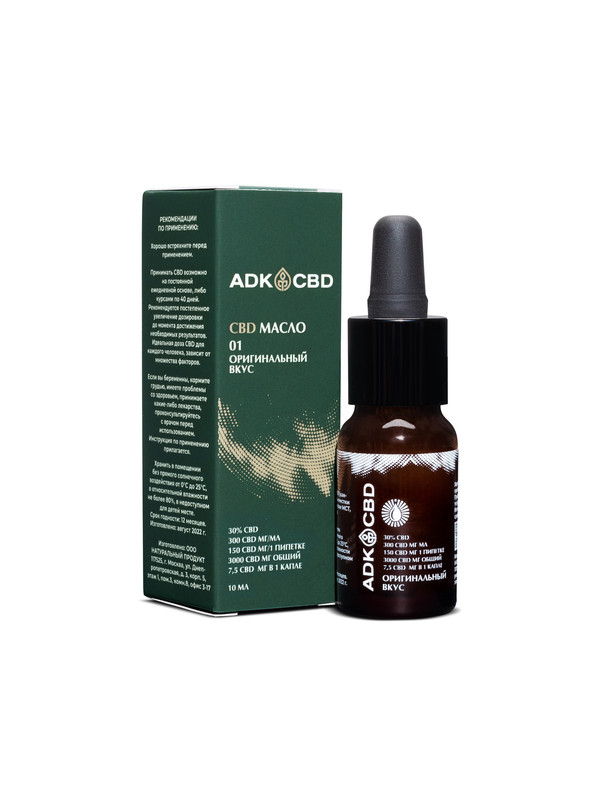 

Масло CBD OIL 30% 3000 мг ADK CBD 10 мл, CBD оригинал 30%