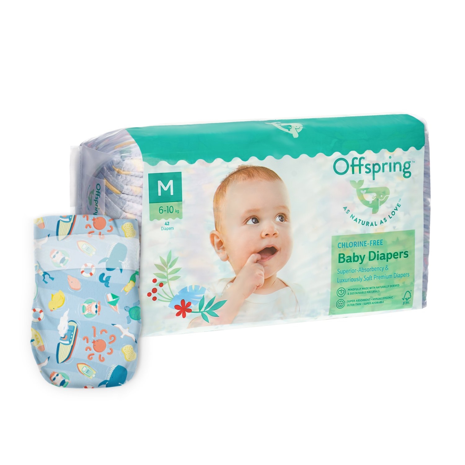 фото Подгузники offspring сидней, р 3, 6-10 кг, 42 шт