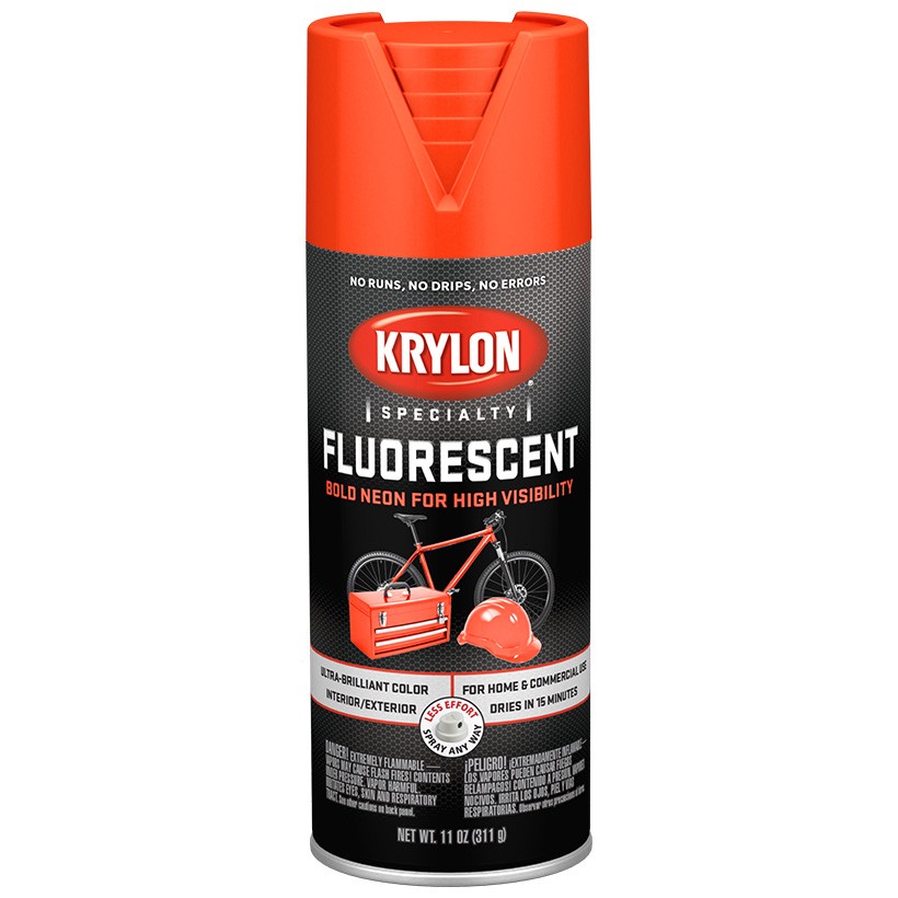 Краска Krylon ФЛУОРЕСЦЕНТНАЯ - Красно-оранжевый 3101