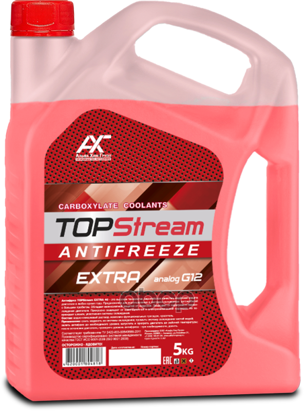 Антифриз TopStream ATSER00005 G12, красный