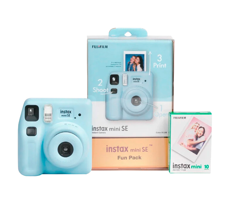 

Фотоаппарат моментальной печати Fujifilm Instax MINI SE Fun Pack Blue, Instax MINI SE Fun Pack