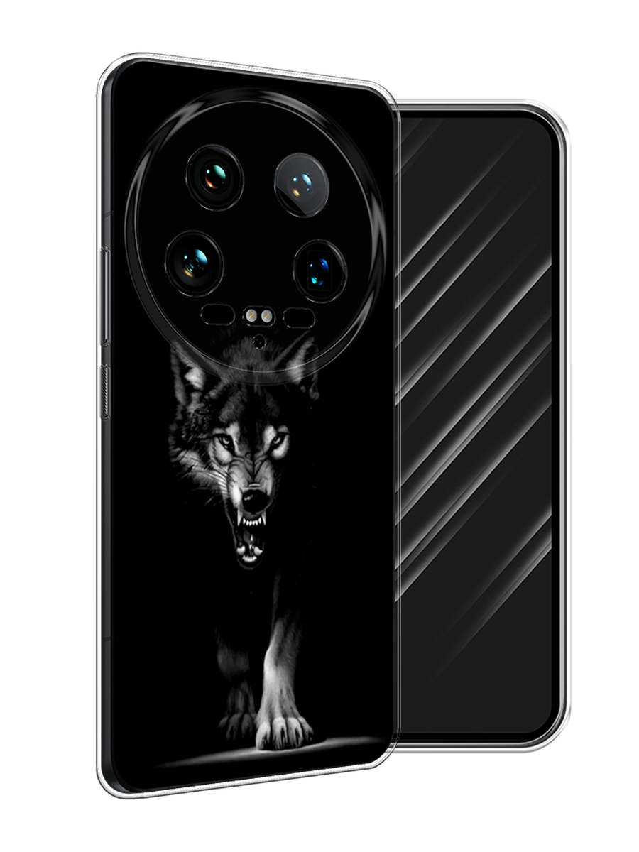 

Чехол Awog на Xiaomi 14 Ultra "Волк выходит из ночи", Серый;черный;белый, 321850-1
