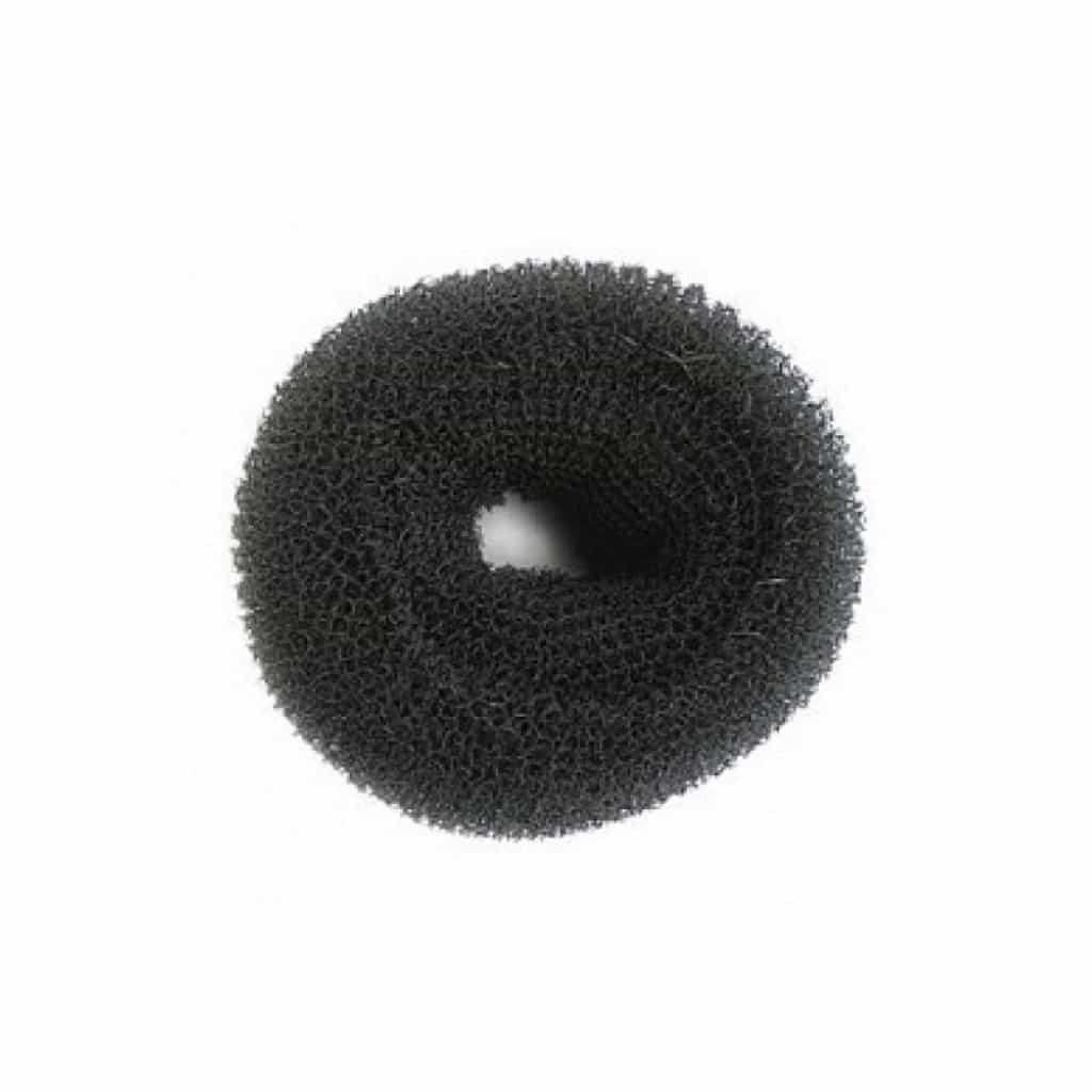 фото Подкладка для волос sibel, кольцо 9 см, черная 9500193