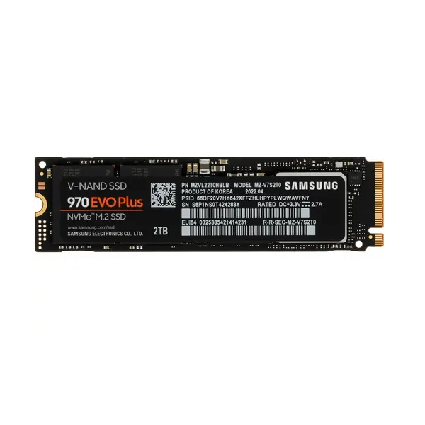 SSD накопитель Samsung 970 EVO Plus M.2 2280 2 ТБ (MZ-V7S2T0BW)