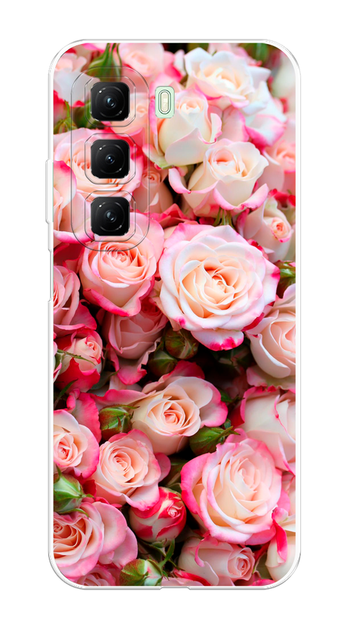 

Чехол на Infinix Hot 50 4G "Много роз", Розовый, 3106550-1