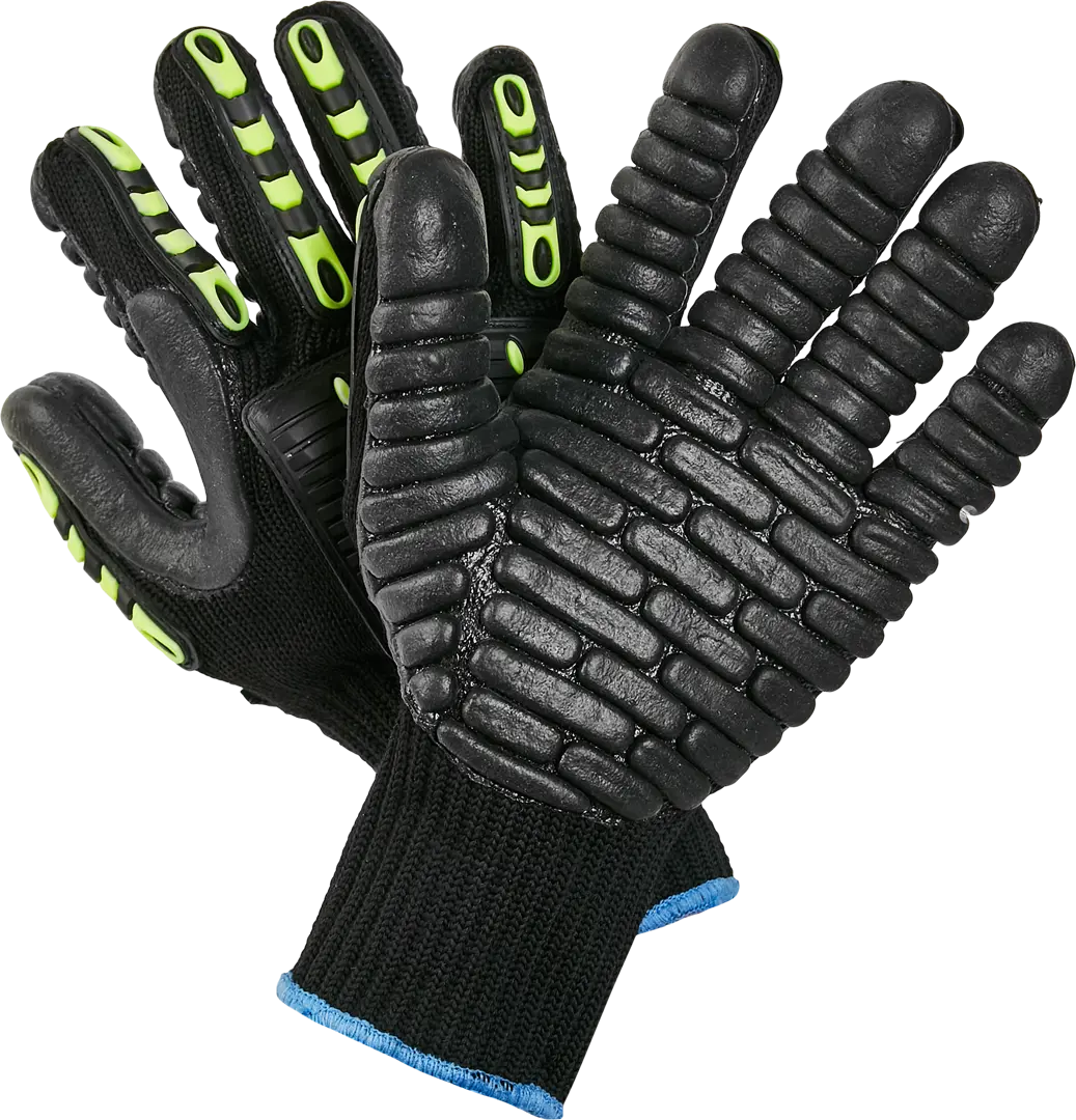 Перчатки трикотажные Delta Plus VV904 размер 10/XL, антивибрационные антивибрационные перчатки союзспецодежда