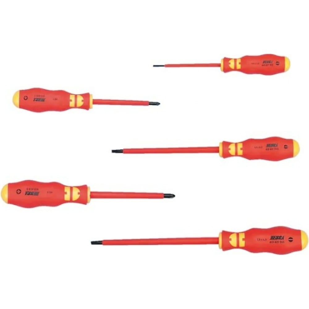 

Набор отвёрток Wurth VDE, PH/SZ, 5шт 061396325 060 1