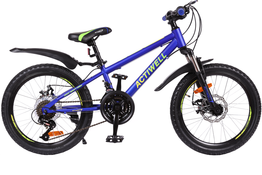 Велосипед городской детский Actiwell Joy сине-желто-зеленый