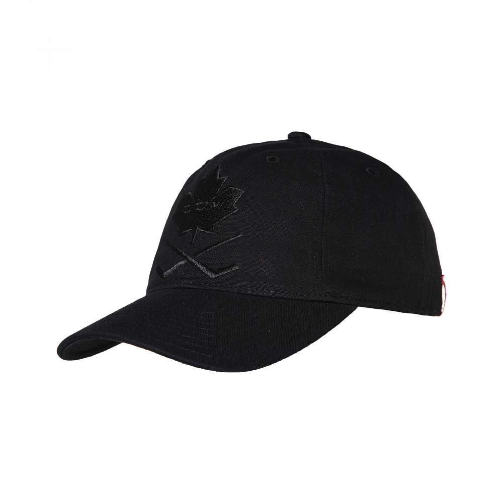 фото Бейсболка мужская ccm blackout slouch adjustable cap sr black osfa черная р.56