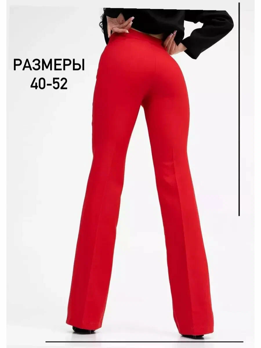 Брюки женские Bold Babe KL-15-50 красные 48 RU 3500₽