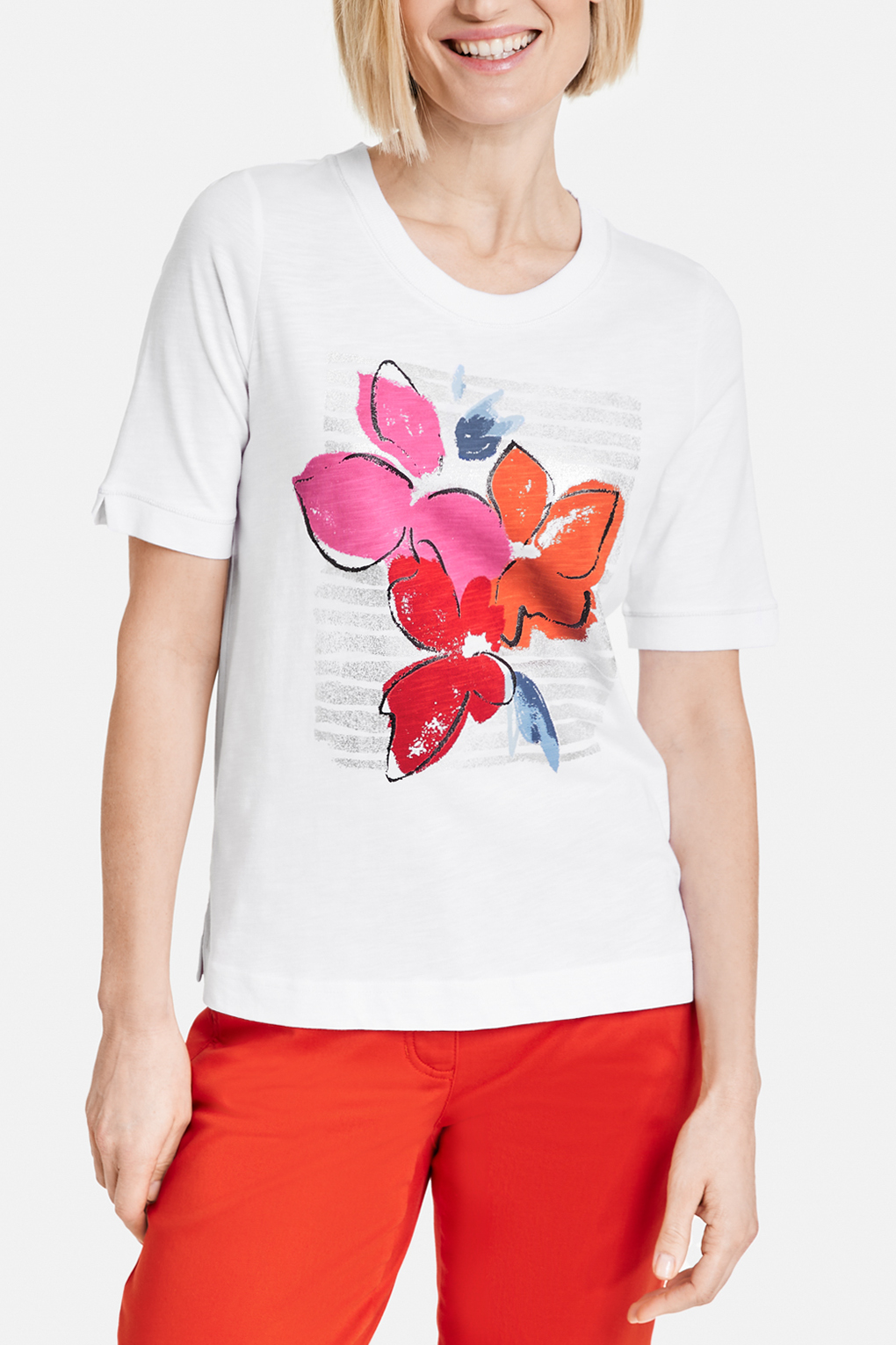 

Футболка женская Gerry Weber Edition 870123-44006 белая 42, Белый, 870123-44006