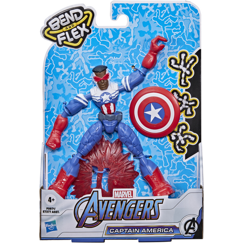 Фигурка Avengers Hasbro 15 см Бенди Мстители Фалкон F09715X0 фигурка hasbro bend and flex avengers железный человек 15 см e7870