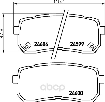 

Тормозные колодки дисковые HELLA 8DB355028641