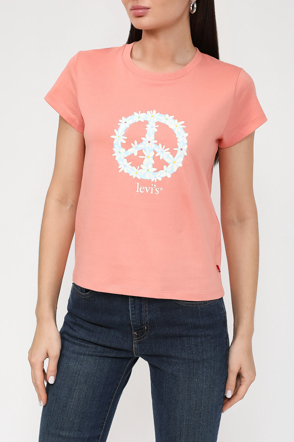 

Футболка женская Levi's A61260006 красная L, Красный, A61260006