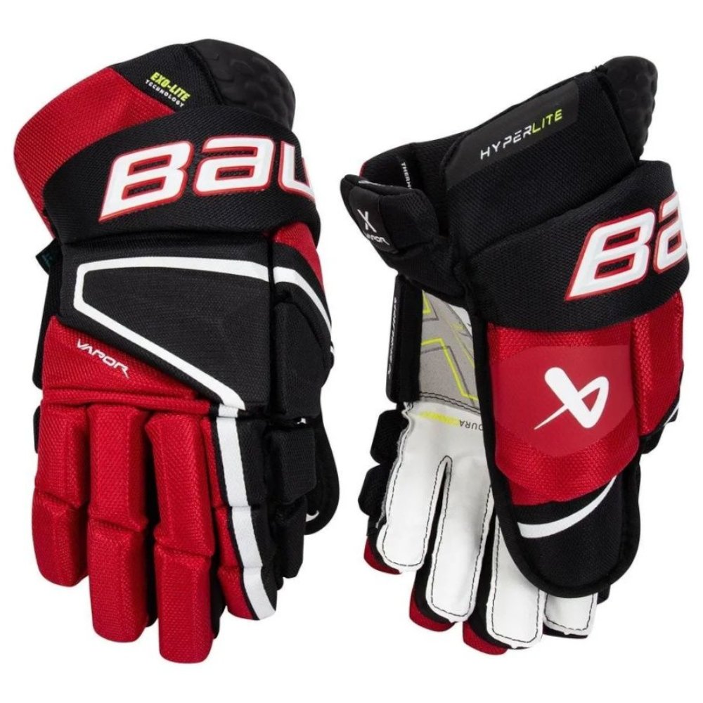 Перчатки хоккейные BAUER Vapor Hyperlite S22 SR 1059951 14 черный-красный